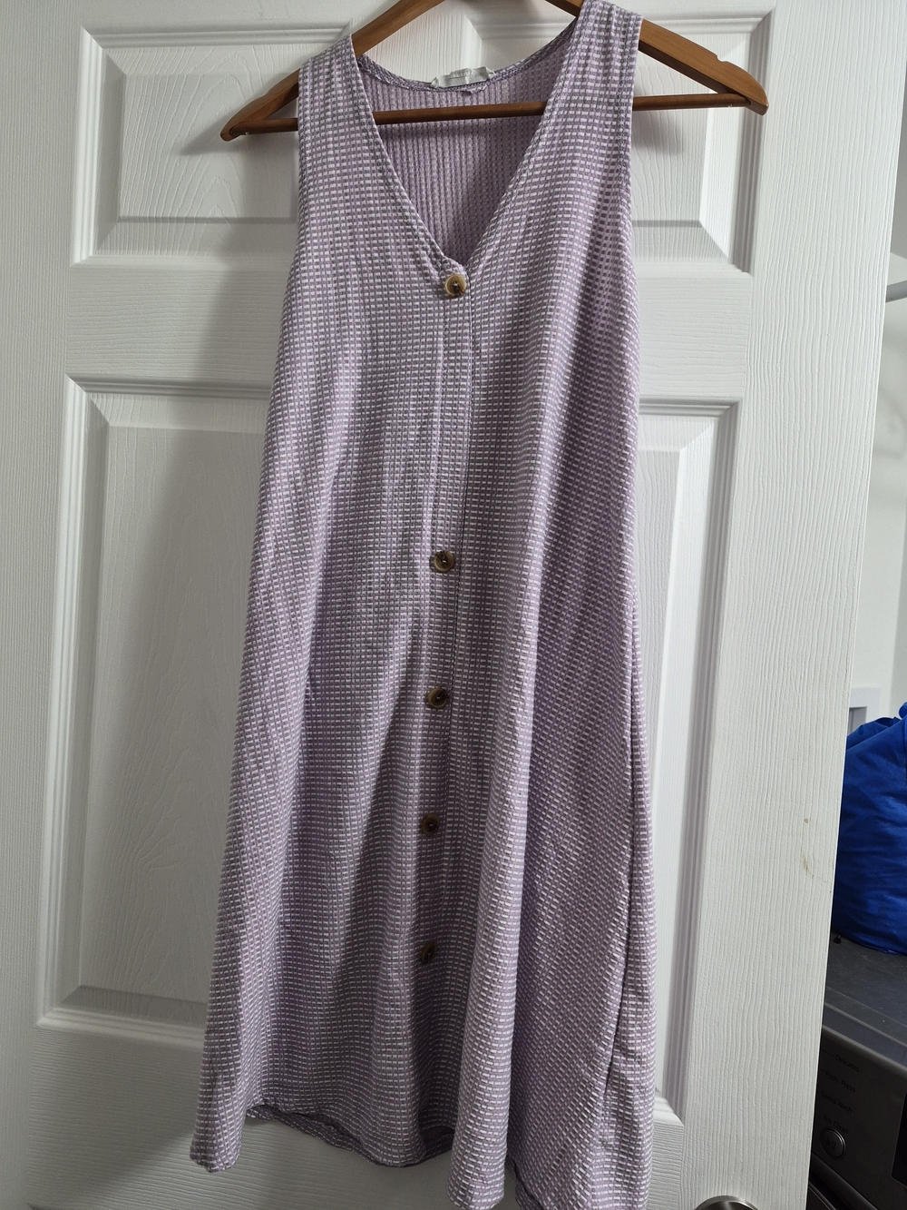 Caution To The Wind Lavender Textured Button-Front Maxi Dress